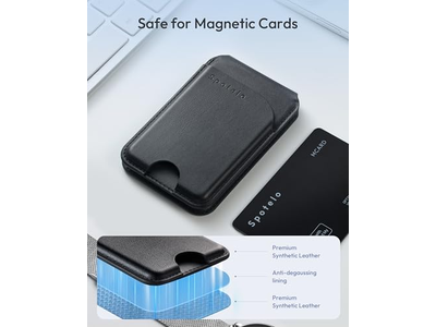 Cartera Magnética para iPhone con Soporte Ajustable y Bloqueo RFID
