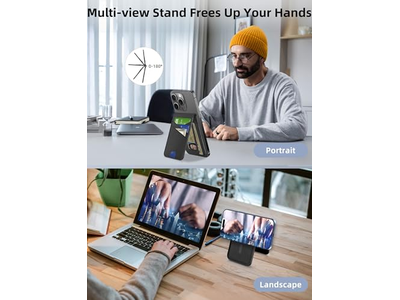 Cartera magnética para iPhone con tarjetero Find My 6 y bloqueo RFID