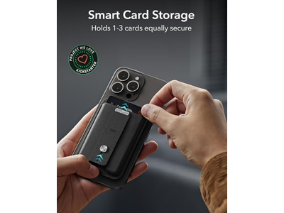 Cartera magnética para iPhone con función Find My y S ajustable