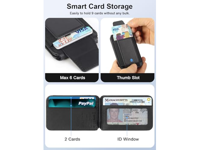 La billetera magnética para iPhone funciona con Find My soporte ajustable 9 Ca