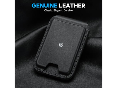 Cartera Magnética para MagSafe Cuero Genuino 6 Tarjeteros RFID Blo