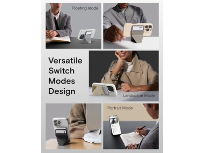 Soporte magnético para billetera con ajuste de ángulo y compatibilidad con MagSafe