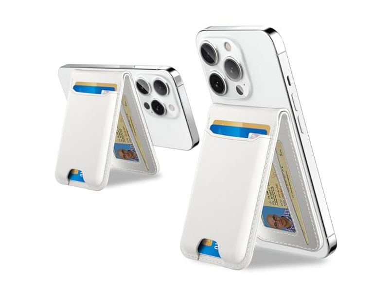 Cartera magnética con soporte ajustable para teléfono, bloqueo RFID para 6 coches
