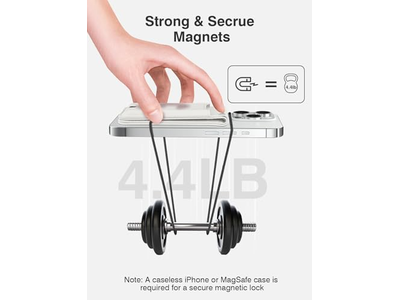 Cartera magnética con soporte ajustable para teléfono, bloqueo RFID para 6 coches