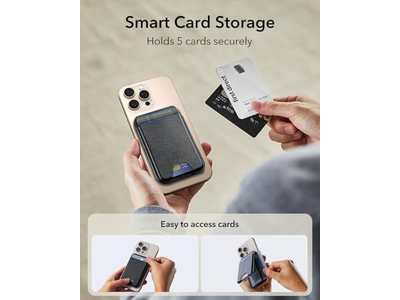 Cartera Magnética con Soporte Ajustable para Tarjetero iPhone 5 Negro