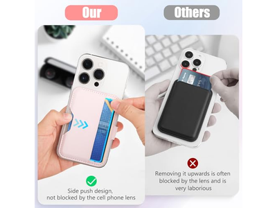 Cartera Magnética Con Tarjetero Para Teléfonos Compatibles Con Magsafe - Rosa