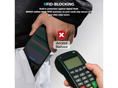 Cartera Magnética con Soporte Tarjetero Minimalista para iPhone RFID Bl