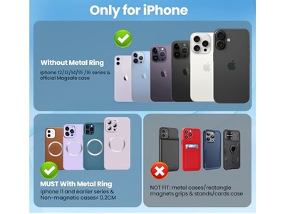 Portavasos inalámbrico magnético para teléfono