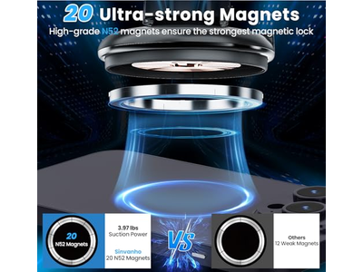 Portavasos inalámbrico magnético para teléfono