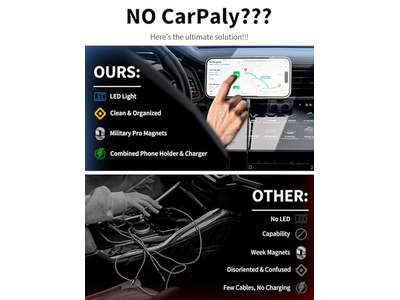 Cargador de coche inalámbrico MagSafe 3 en 1