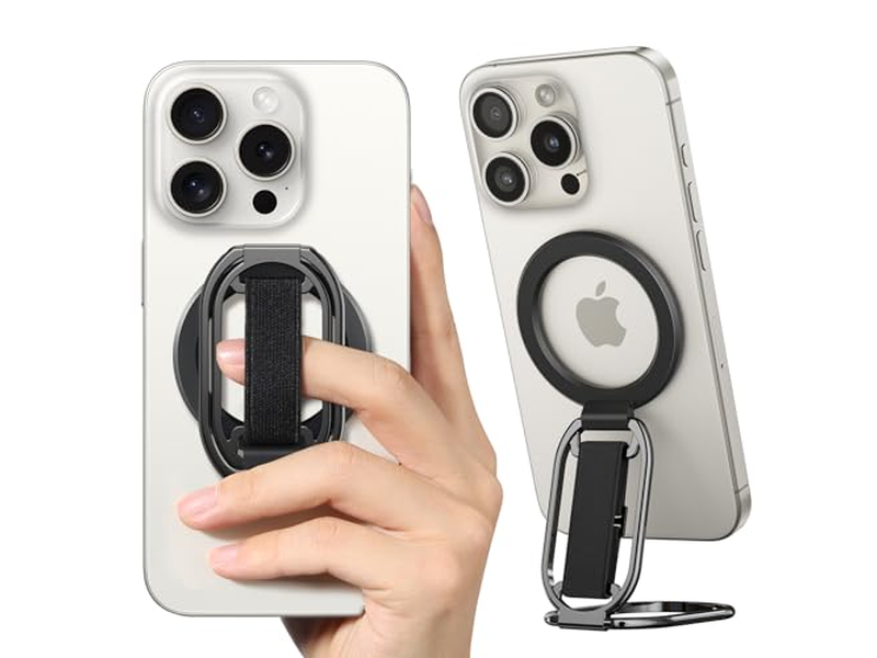 Soporte y agarre para teléfono MagSafe con soporte 4 en 1 para dedo
