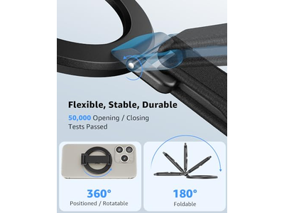 Agarre para teléfono MagSafe con correa para el dedo Soporte para anillo MagSafe extraíble