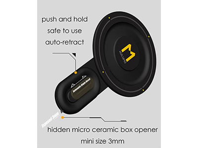 MagSafe Stand Grip - Soporte para teléfono ajustable extraíble de 360 grados - Negro