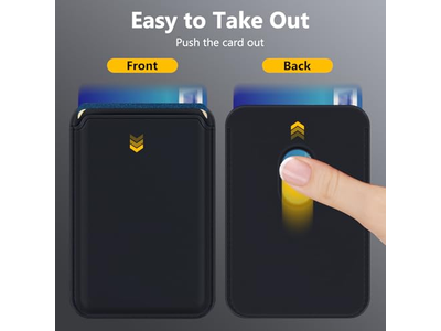 MagSafe Wallet 3 Tarjeteros RFID Bloqueo Cartera Magnética Delgada - B