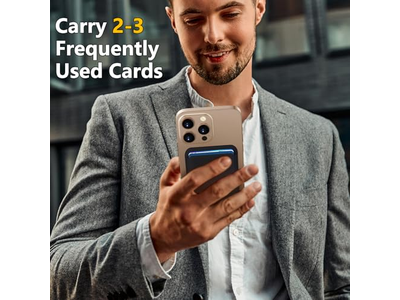 MagSafe Wallet 3 Tarjeteros RFID Bloqueo Cartera Magnética Delgada - B