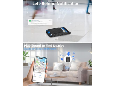 Soporte de billetera MagSafe con bloque RFID para tarjetero Find My Anti-Lost 9