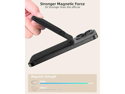 Soporte de billetera MagSafe con bloque RFID para tarjetero Find My Anti-Lost 9