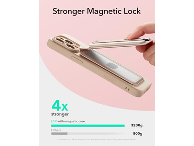 Cartera MagSafe con 5 tarjeteros, soporte ajustable, bloqueo RFID