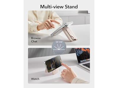 Cartera MagSafe con 5 tarjeteros, soporte ajustable, bloqueo RFID