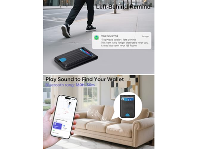 Cartera MagSafe con tarjetero magnético Find My y soporte ajustable 6