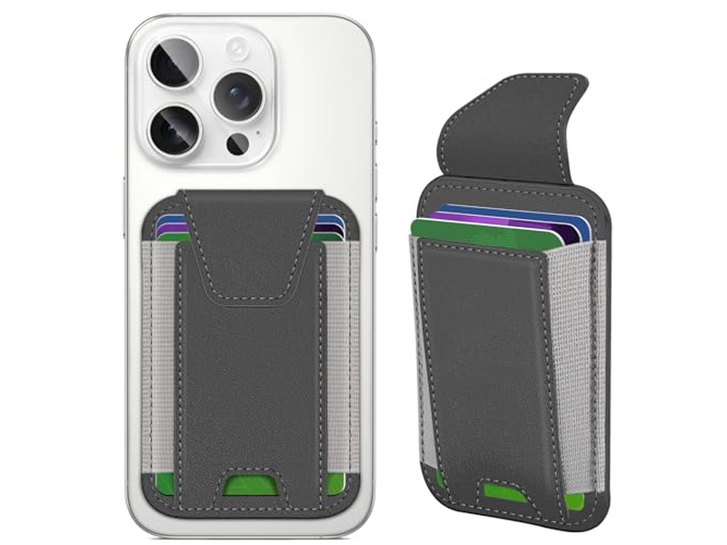 Cartera MagSafe con solapa de privacidad Tarjetero magnético Bloqueo RFID