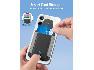 Cartera MagSafe con solapa de privacidad Tarjetero magnético Bloqueo RFID