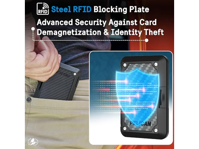 Cartera MagSafe con bloqueo RFID - Cartera magnética para teléfono para dinero en efectivo y