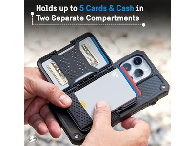 Cartera MagSafe con bloqueo RFID - Cartera magnética para teléfono para dinero en efectivo y