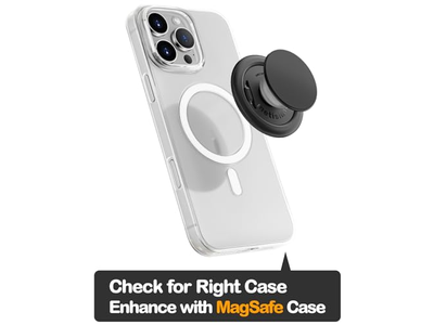 Agarre de teléfono para soporte magnético MagSafe One Finger Pop and Snap negro