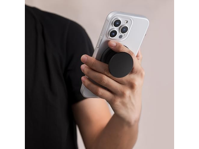 Agarre de teléfono para soporte magnético MagSafe One Finger Pop and Snap negro