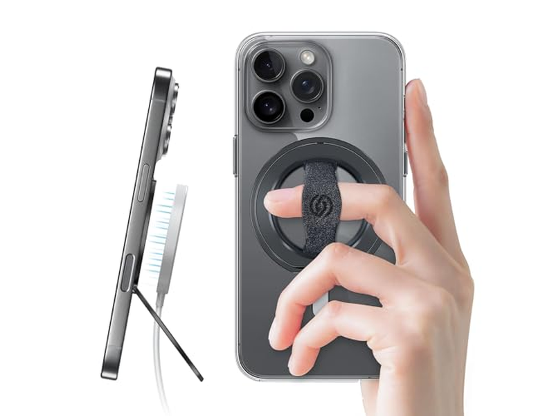 Soporte para teléfono con correa para el dedo