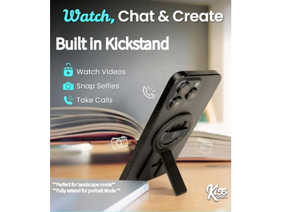 Agarre para teléfono con bucle y soporte - Trípode magnético giratorio de 360 grados