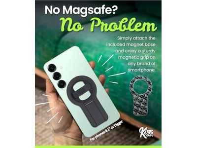 Agarre para teléfono con bucle y soporte - Trípode magnético giratorio de 360 grados