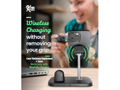 Agarre para teléfono con bucle y soporte - Trípode magnético giratorio de 360 grados