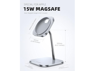 Soporte de teléfono para cargador Apple MagSafe de 15 W