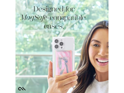 Tarjetero magnético delgado para iPhone - Capacidad para hasta 5 tarjetas