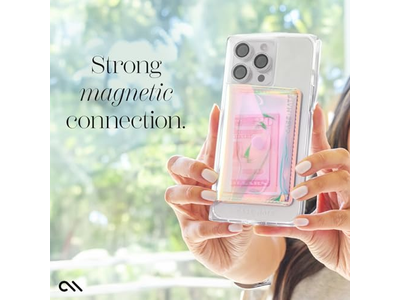 Tarjetero magnético delgado para iPhone - Capacidad para hasta 5 tarjetas