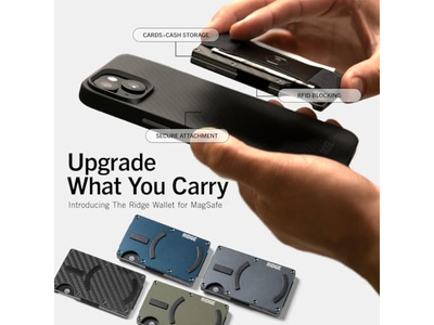 Cartera y tarjetero compacto minimalista y delgado con protección RFID con C