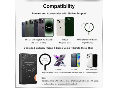 Cartera delgada con clip para billetes Tarjetero de metal con bloqueo RFID Negro