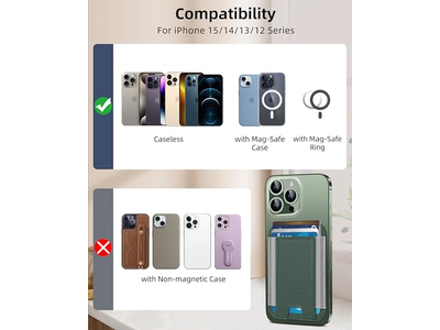 La billetera magnética más fuerte para iPhone