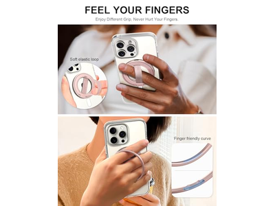 Soporte Ultra Phone Grip con bucle elástico reemplazable y sujeción magnética