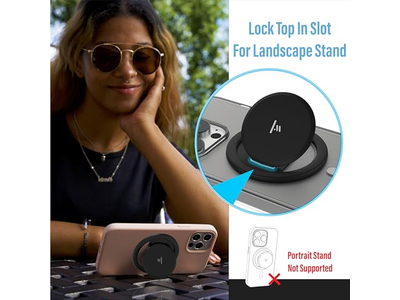 Agarre ultradelgado para MagSafe: soporte pop con una mano de acero expandible