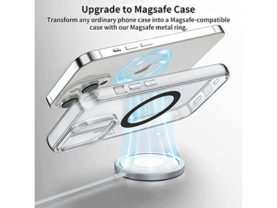 Anillos metálicos universales compatibles con pegatina MagSafe