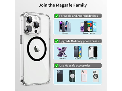 Anillos metálicos universales compatibles con pegatina MagSafe