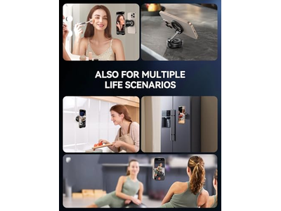 Soporte magnético para teléfono al vacío para coche